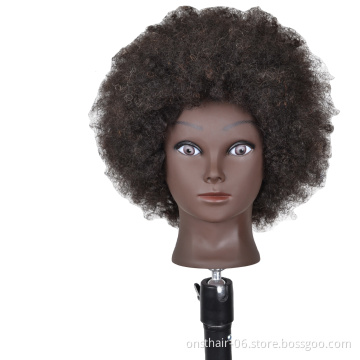Afro Hair Mannequin Head With Hair For Brazilian Practice Hairdressing Training Head Dummy Head For Girl Mannequin Wigs